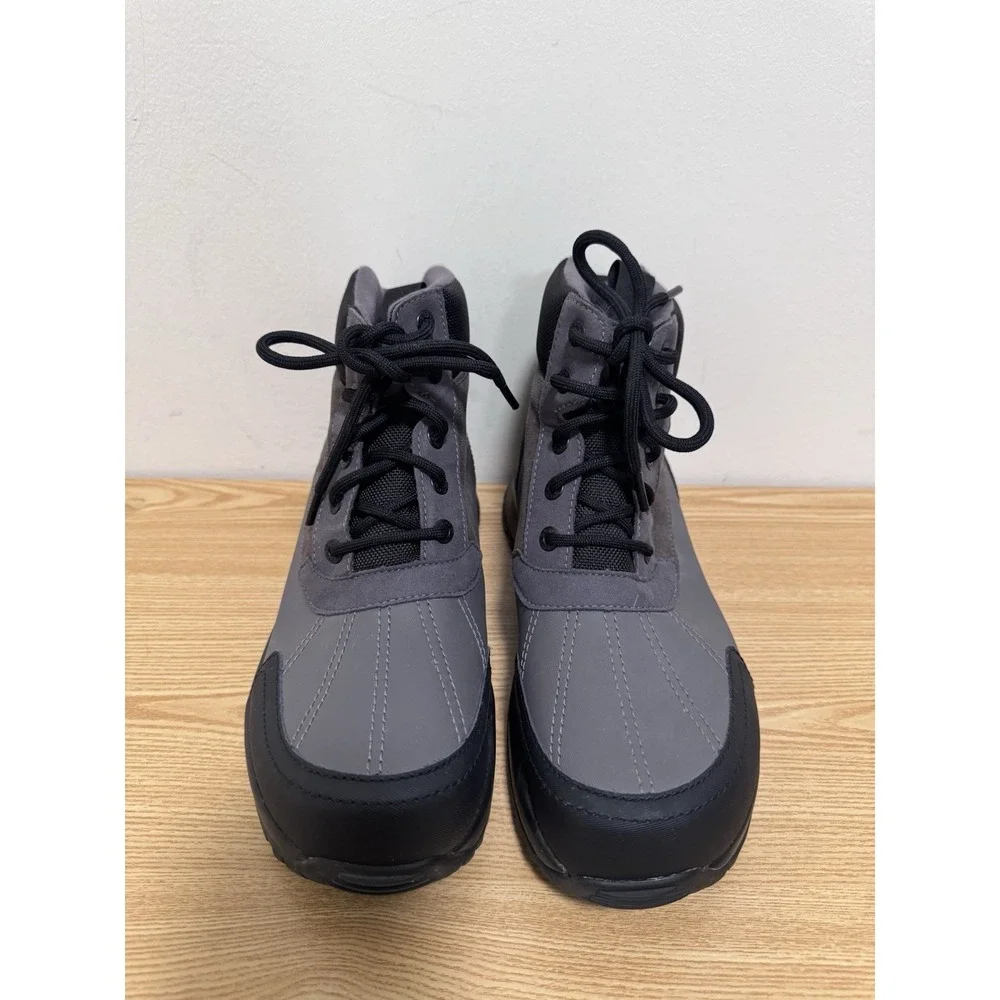 UGG Men's Emmett Duck Boot Waterproof‎  Size 10 Dark Grey/Black 1115834 EUC